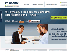 Tablet Screenshot of immobifix.ch
